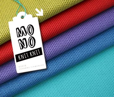 Bio Jacquard Jersey - Knit Knit - gelb/dunkelgrau - Mono - Hamburger Liebe